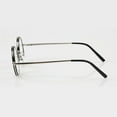 thumbnail image 5 of Retro Round Silver Reading Glasses Classic Spring Hinge Metal Readers +2.00 for Men, 5 of 5