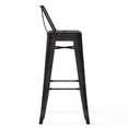 thumbnail image 6 of Simpli Home Rayne 30" Metal Bar Stool in Distressed Black (Set of 2), 6 of 11