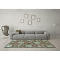 thumbnail image 3 of Ahgly Company Indoor Rectangle Abstract Light Blue Modern Area Rugs, 4' x 6', 3 of 4