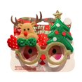 thumbnail image 3 of Divertidas gafas navideñas para niños y adultos, lindo marco navideño para anteojos para usar en regalos de fiesta navideña Ciervo y árbol de Navidad, 3 of 8