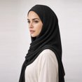 thumbnail image 5 of Karight Womens Chiffon Hijab Scarf Lightweight Solid Color Breathable Sheer Head Wrap, 5 of 6
