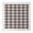 Brown And White, variant on Colorful Grid Checkered Pattern Square Fitted Tablecloth with Elastic Edge,Square Table Cover,Washable Elastic Table Cover for Home Kitchen Party Decor 36"x36"
