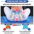thumbnail image 3 of Large Gel Seat Cushion for Long Sitting, Cooling Office Chair, Tailbone Sciatica Coccyx Pain Pressure Relief Orthopedic Cushion, Double Handles Non Slip Cover Car Wheelchair, 3 of 3