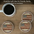 thumbnail image 2 of Thirstystone Americana Round Natural Sandstone Coaster 4-Pack, 2 of 6