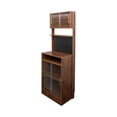 thumbnail image 6 of Kitchen Pantry Storage Cabinet with Hutch 25 inch Wide Tall Freestanding Food Kitchen Cabinet Pantry Cupboard with Reeded Glass Doors, Pegboard, Countertop Farmhouse 25 W x 71 H x 16 D Inch, 6 of 11