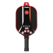 Franklin Sports 15.7'' Rove Traditional Pickleball Paddle - Black/Red/Orange: Fiberglass Construction, 4 Grip