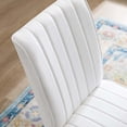 thumbnail image 6 of Modway Motivate Channel Tufted Upholstered Fabric Dining Chair Set of 2 in White, 6 of 7