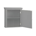 thumbnail image 7 of Teamson Home Stratford Contemporary Wall-Mount Removable Wooden Medicine Cabinet with Mirrored Door, Gray, 7 of 7