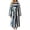 Dark Blue, variant on Fancifize Women's Stripes Robe Long Sleeve Bathrobe with Pockets Soft Kimono Robes Casual Shower Sleepwear Loungewear Pajamas