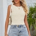 thumbnail image 2 of Samickarr Summer Tank Tops For Women Women's Fashion Casual Spring And Summer Sleeveless Solid Color Round-Neck Camisoles, 2 of 7