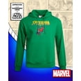 thumbnail image 3 of Sudadera con capucha Marvel Spider-Man con estampado para hombre, color verde, talla M, 3 of 7