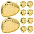 thumbnail image 6 of Masteelf 10pcs Plastic Mini Dessert Plate Strawberry Shaped Serving Platters Snack Fruit Appetizer Tray for Weddings Kitchen Decorations, 6 of 6