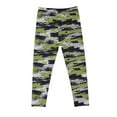 thumbnail image 5 of Odeerbi Kids Girls Leggings Camouflage Stretchy Tights Pants High Waist Camouflage Printed Pants Stretchy Soft Tights Kids Summer School Wearing Green, 5 of 5