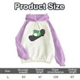 thumbnail image 2 of Sudaderas lindas para mujer, sudaderas con capucha de manga larga con diseño de rana y patineta, 2 of 5