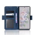 thumbnail image 3 of Case for Google Pixel 6A Cover Adjustable Detachable Card Holder Magnetic closure Leather Wallet Case - Blue, 3 of 5
