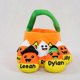 thumbnail image 3 of Juguete de peluche de Halloween, divertida cesta de dulces de calabaza, almohada, figura de murciélago de calabaza de Halloween, decoración para el hogar de vacaciones, 3 of 3
