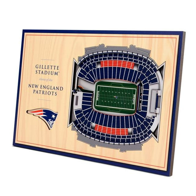 YouTheFan 8491447 NFL New England Patriots 3D StadiumViews Desktop Display - Gillette Stadium
