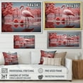 thumbnail image 4 of Designart "Pink Flamingo Paradise Elegance I" Animals Flamingo Floater Framed Canvas Wall Art, 4 of 5