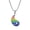 A, variant on Yin Yang Rainbow Necklace for Women Men Stainless Steel Silver Tai Chi Pendant Couple Matching Pride LGBTQ Enamel Colorful Personalized Gift Jewelry A