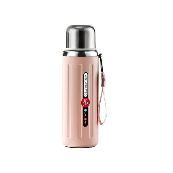 VWRXBZ Thermos, 3.5x3.5x9.44 Inch Portable Cup 316 Stainless Steel Liner Extra Long Insulation Universal Hot and Cold Insulating Pot Kettle Home Decor