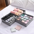 thumbnail image 4 of Generic Foldable Underwear Storing Box Home Use Oxford Cloth Storage Drawer Divider Underwear Bras Socks Storing Organizer, 4 of 7