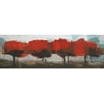 thumbnail image 2 of Shire, Martin 32x13 White Modern Wood Framed Museum Art Print Titled - Fall Row, 2 of 4