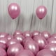 thumbnail image 1 of Globo rosa de metal de cromo 12 pulgadas 50 piezas KIRIKOU Globo de látex cumpleaños boda aniversario ducha de bebé graduación fiesta de Navidad decorada con Globo de helio, 1 of 5