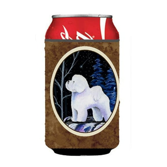 Starry Night Bichon Frise Can Or bottle sleeve Hugger
