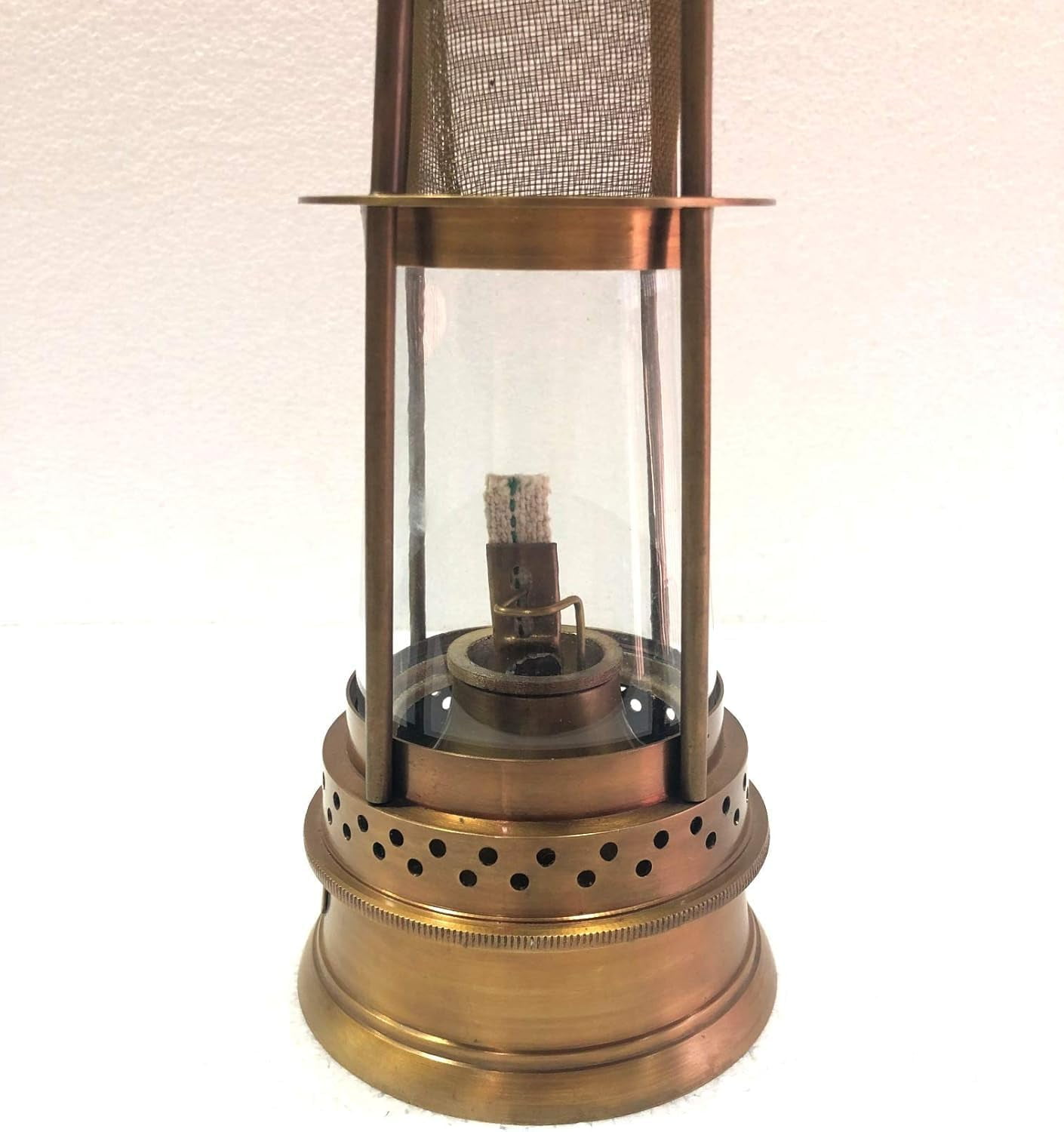 12" Brass Oil Lamp Nautical Maritime Boat Ship Lantern Home Decorative