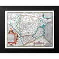 thumbnail image 2 of Ortelius 24x19 Black Modern Framed Museum Art Print Titled - Europe Dacia Moesia - Ortelius 1570, 2 of 5