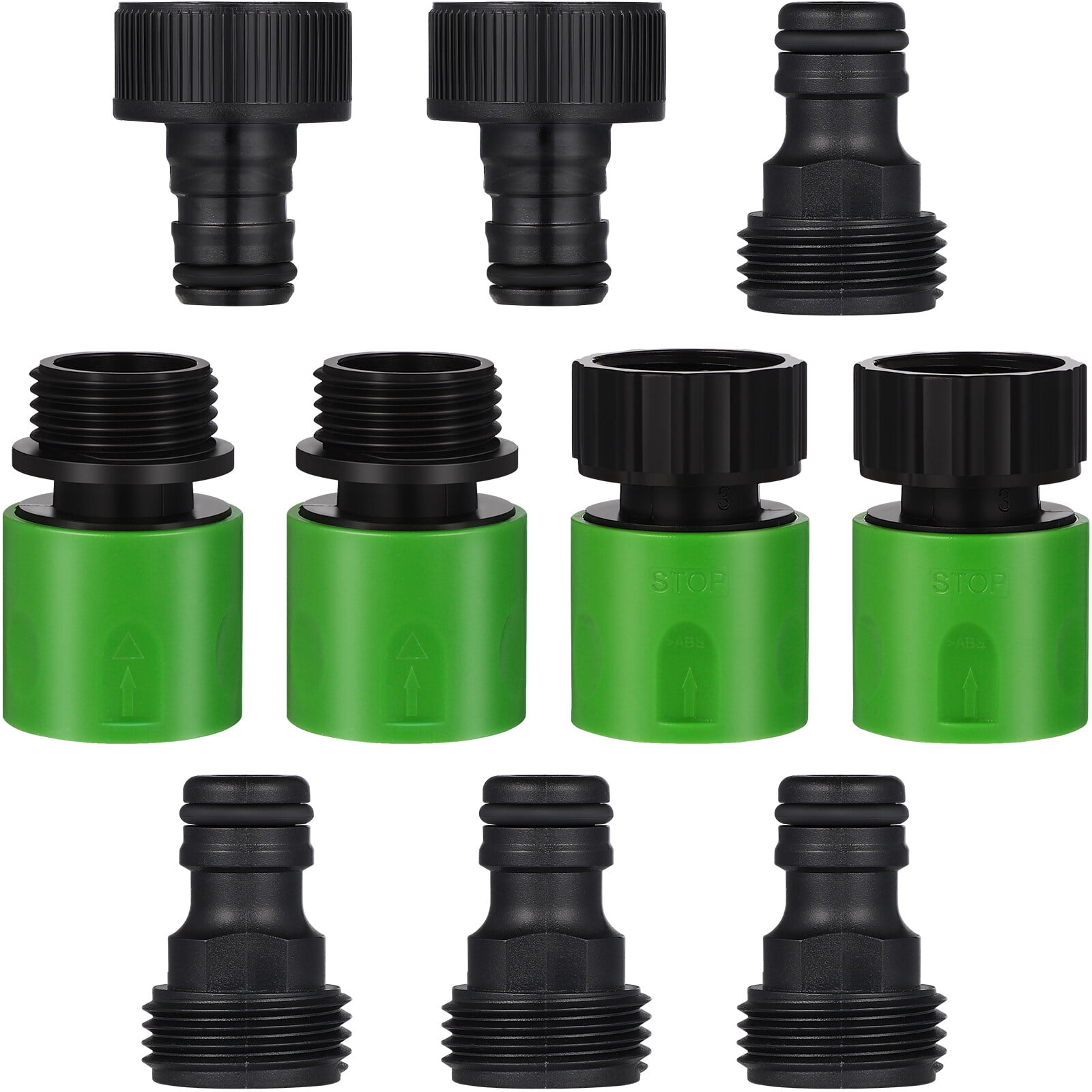 10 Pcs Quick Release Garden Hose Connectors 3/4 Inch Thread Male and