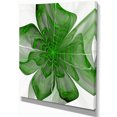thumbnail image 2 of Fleur Fractale Numérique Verte Symmétrique - Impression sur Toile Florale, 2 of 3