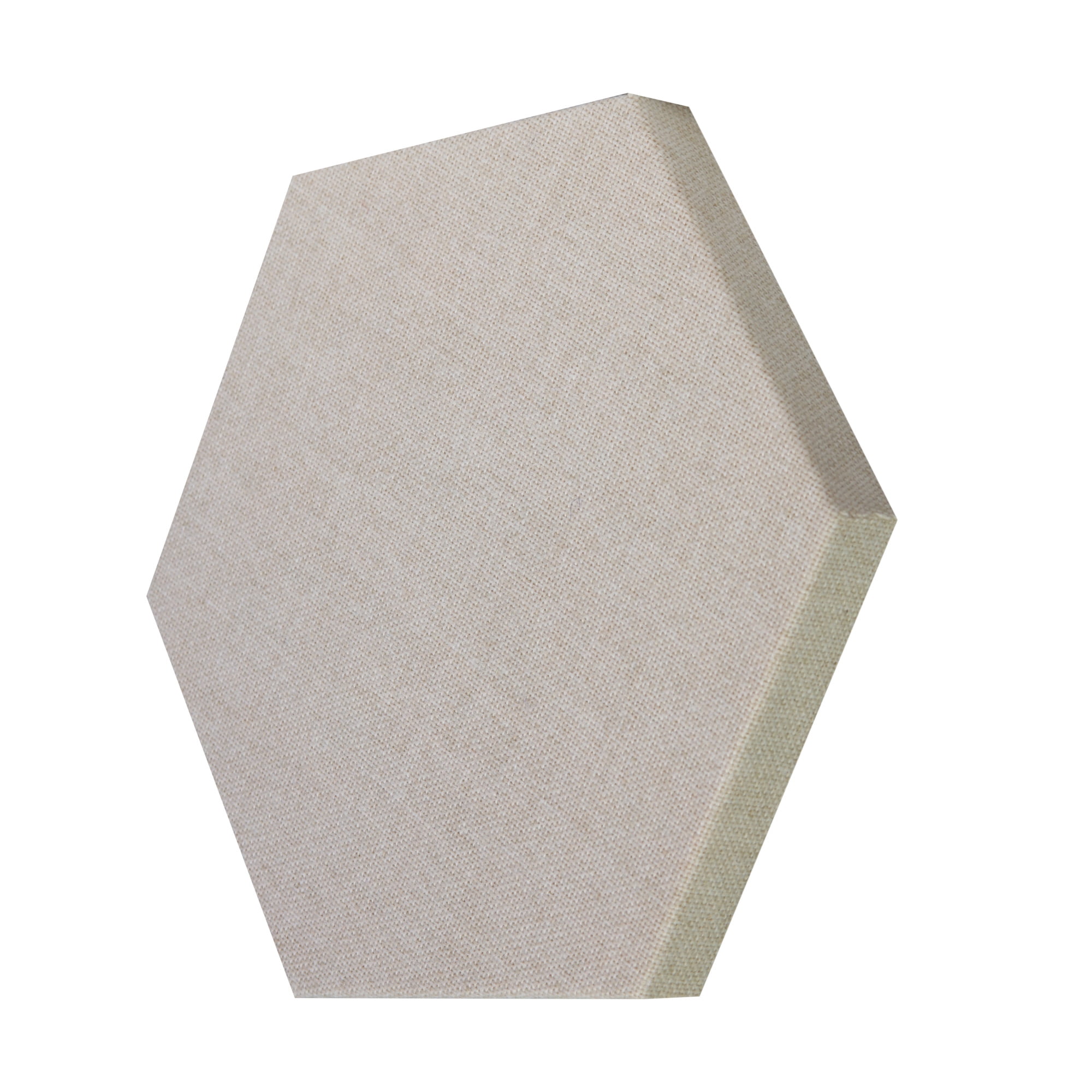 ATS Acoustics Hexagon Fire Rated Sound Absorbing Acoustic Panel 12" x 1" (Cream)