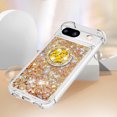 thumbnail image 5 of Funda para Google Pixel 8A 5G con Brillo Líquido Flotante, Purpurina, Parachoques y Anillo Giratorio Soporte, 5 of 5