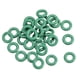thumbnail image 1 of 30 piezas de junta tórica de goma de 6 mm x 1.5 mm, anillo de sellado resistente al calor, color verde, 1 of 5
