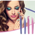 thumbnail image 4 of 4 Pcs Straight Curved Tweezers, Sticker Tweezers, Craft Tweezers, Eyelash Tweezers, Nail Art Rhinestone Tweezers, 4 of 5