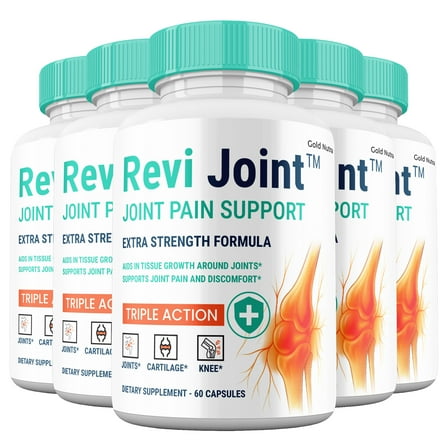 Revi Joint Capsules, Joint Support Supplement, ReviJoint All-Natural Pills Maximum Strength, 30 Day Supply (5 Pack)