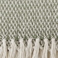 thumbnail image 3 of Throw DII, tejido 100% algodón, cestería, 50 x 60 cm, color verde alcachofa, 3 of 8