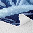 thumbnail image 5 of Manfei Fantasy Blue Dragon Animals Twin Quilt Set,Tree Flower Moon Twin Coverlet Set,Navy,2-Piece,1 Bedspread and 1 Pillowcase, 5 of 7