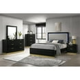 thumbnail image 6 of Caraway Wood Queen LED Panel Bed Black, 6 of 7