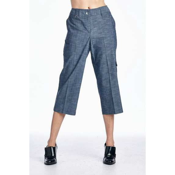 Larry Levine Capris - Dark Navy - 6