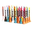 thumbnail image 4 of 50Pcs Unbreakable 70mm/83mm Big Cup Plastic Golf Tees 3 1/4 inch Reduce Friction Side Spin Tee for Golfing Practice, 4 of 8