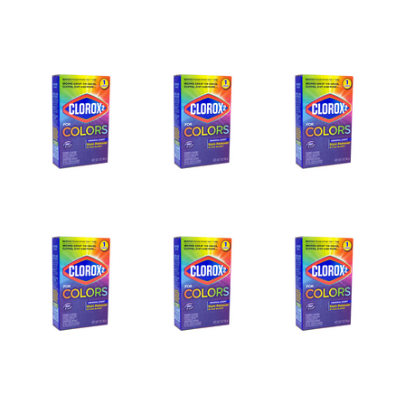 Clorox² for Colors Powder Stain Remover & Color Booster, Original Scent,( 2 oz X 6 ) Pack