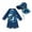 Blue, variant on Elippeo Baby Boy 3Pcs Rash Guard Swimsuits 6 12 18 24 Months 3 4 5 Years Cute Fish Print Long Sleeve Zip Up Bathing Suit Swimwear