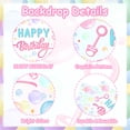 thumbnail image 3 of Bubble Themed 10th Birthday Party Decoration - Macaron Balloon Garland Kit and Happy Birthday Background with Foil Number 1 Balloon for Girl Kids Birthday Party Supplies., 3 of 3
