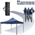 thumbnail image 7 of YRLLENSDAN Pop Up Canopy 10x10 Pop Up Canopy Tent for Outside Party Tent Ez Up Canopy Sun Shade Wedding Instant Folding Protable Pop Up tents and Canopies Outdoor Gazebo with Backpack Bag (Blue), 7 of 7