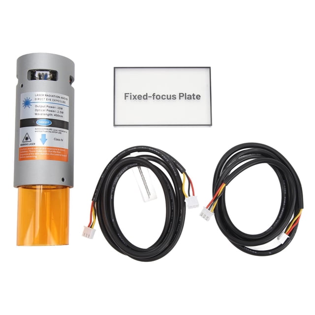 Módulo láser de 450 nm con cabezal láser de foco fijo y punto comprimido para máquina de corte y grabado CNC, 12 V, 2,5 W