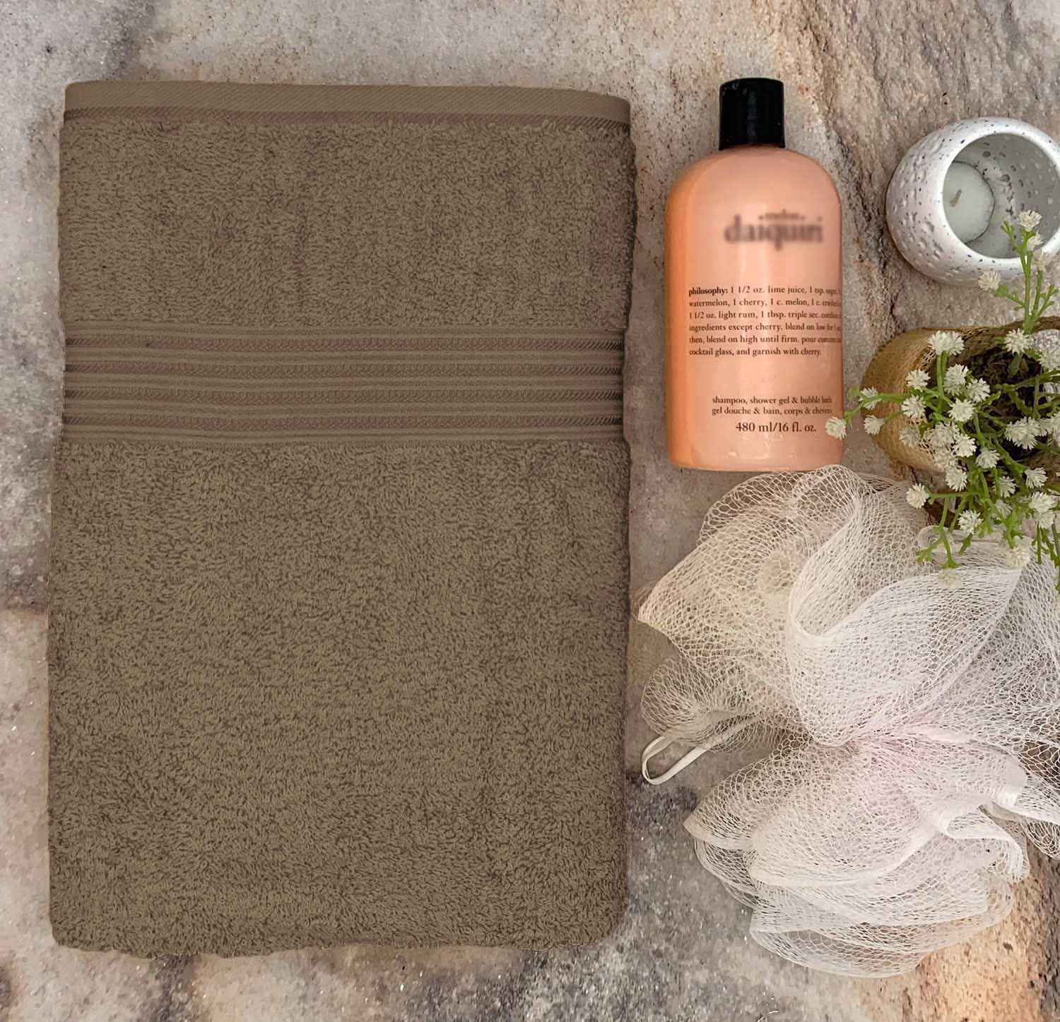 HURBANE HOME 4 Piece Super Soft Bath Towels for Bathroom, Highly Absorbent, Cotton Towels