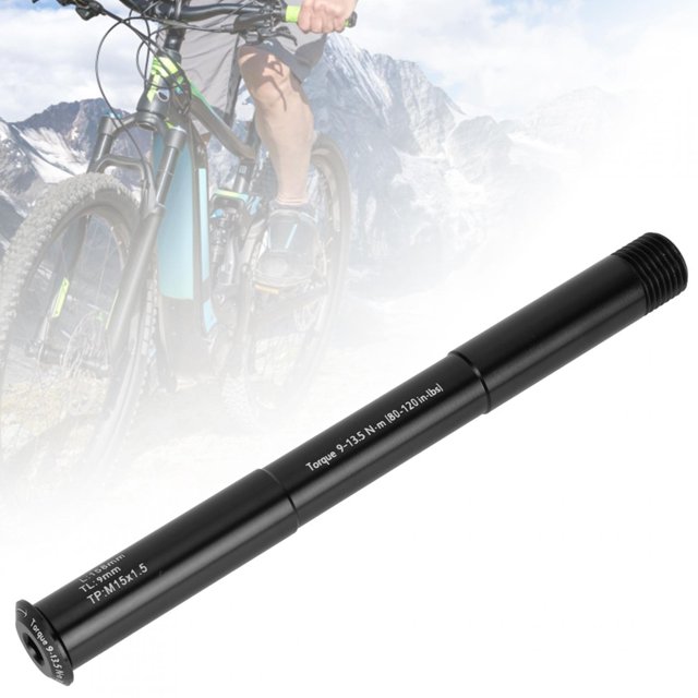 Eje De Horquilla Delantera De Bicicleta, Accesorios Duraderos Eje De Horquilla Delantera De Bicicleta De Aleación De Aluminio, Para Bicicleta De Montaña De Carretera MTB Ciclismo ANGGREK 15x110MM (158L)
