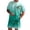 Z5-Light Green, variant on Loose Fit Casual Men's Ombre Gradient 2 Piece Outfit Set Sunset Tree Print Short Sleeve T-Shirt & Shorts Summer Beach Holiday Outfit,L